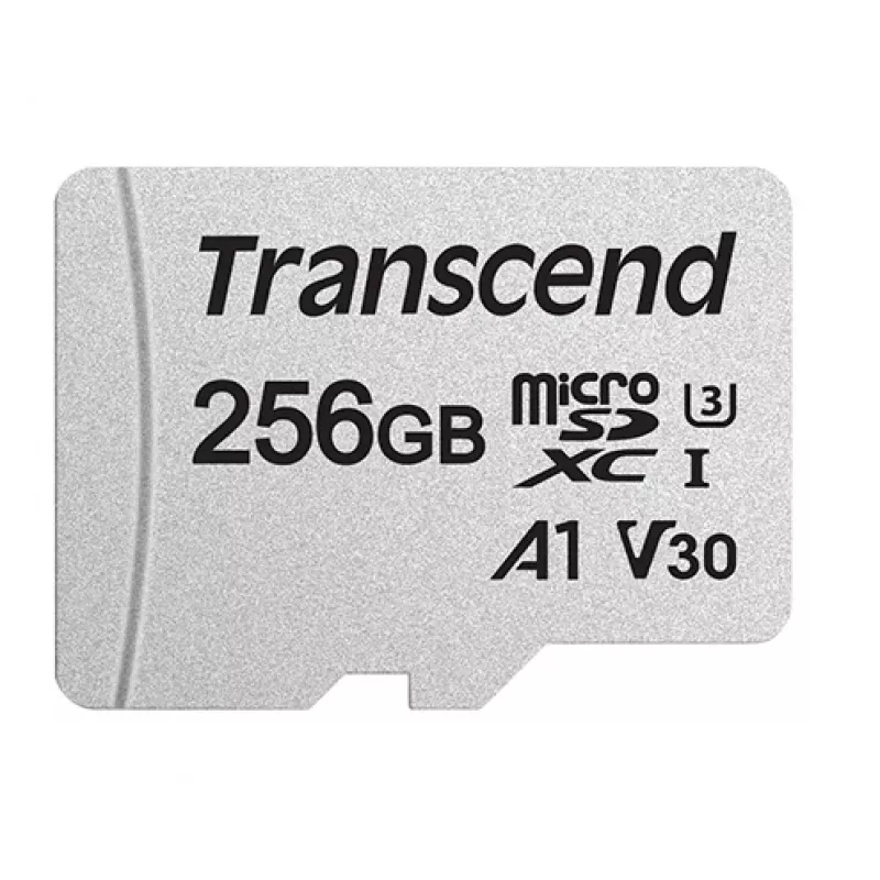 Tarjeta Micro SDXC TRANSCEND 300S 256 GB UHS-I U3 con adaptador