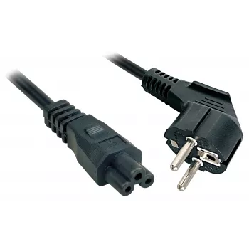 Lindy 2m, CEE 7/7 - IEC 320 C5 negro CEE7/7 conector hembra C5