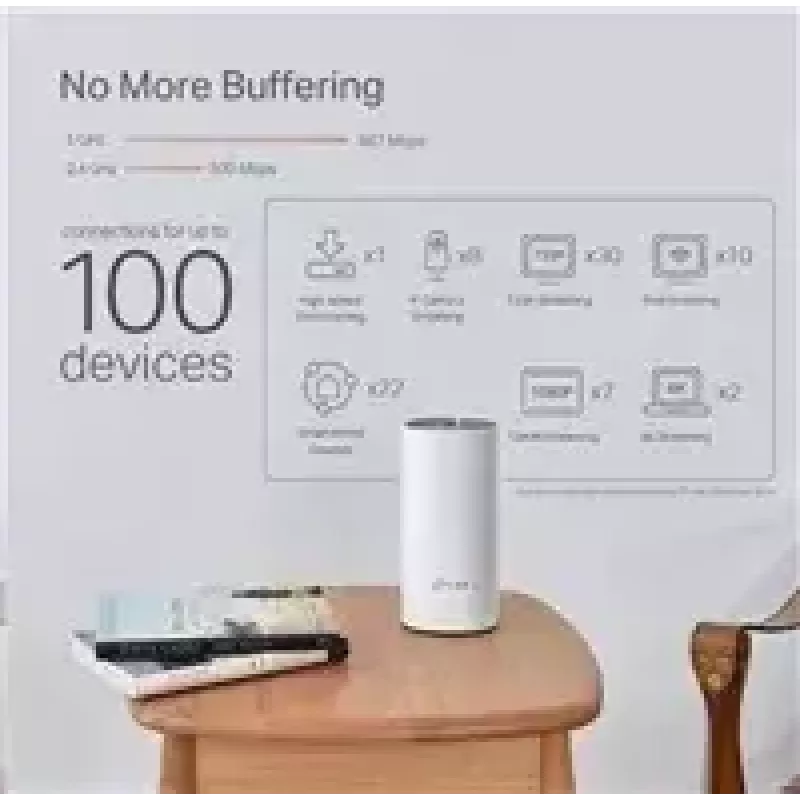 TP-Link AC1200 + AV1000 sistema Wi-Fi Mesh híbrido para todo el hogar, pack de 3