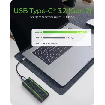 ICY BOX IB-1824ML-C31 carcasa SSD negra M.2