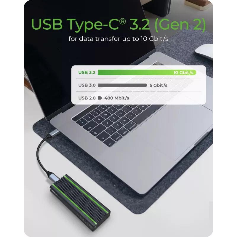 ICY BOX IB-1824ML-C31 carcasa SSD negra M.2