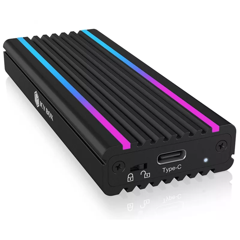 ICY BOX IB-1824ML-C31 carcasa SSD negra M.2