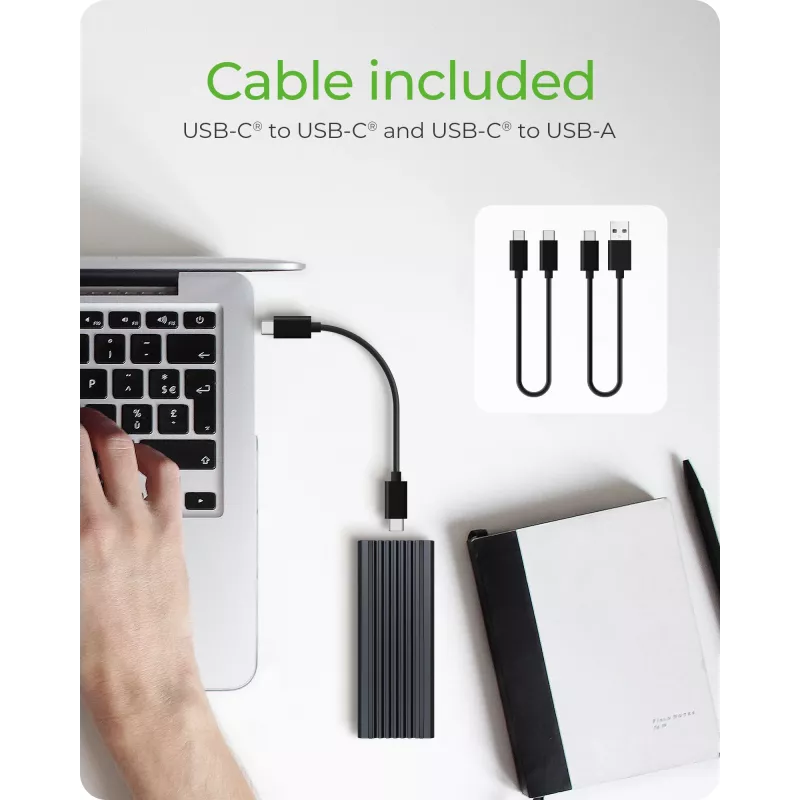 ICY BOX IB-1824ML-C31 carcasa SSD negra M.2