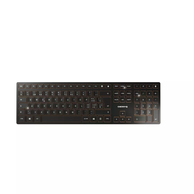 CHERRY DW 9100 SLIM teclado y ratón incluye universal RF inalámbrico + Bluetooth QWERTZ suizo negro