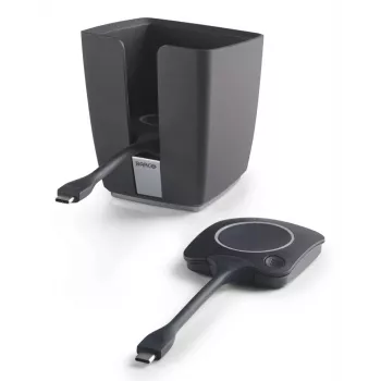 Barco Tray 2 x USB-C teclas negra conectividad de escritorio con cable