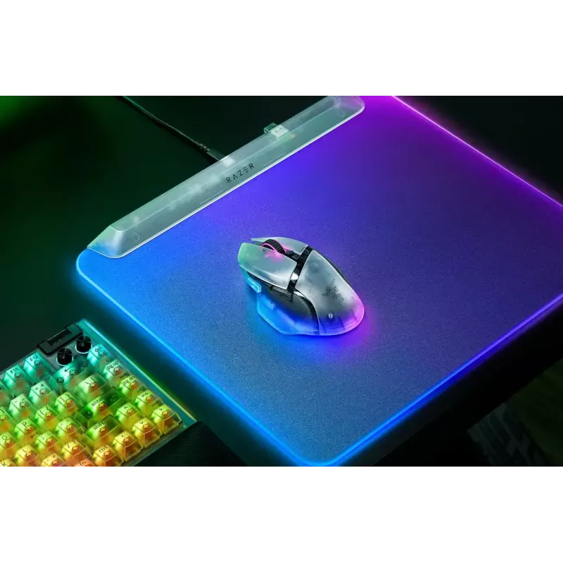 Ratón gaming inalámbrico Razer Basilisk V3 Pro 35K Phantom White Edition