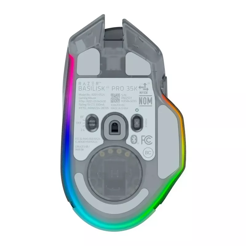 Ratón gaming inalámbrico Razer Basilisk V3 Pro 35K Phantom White Edition