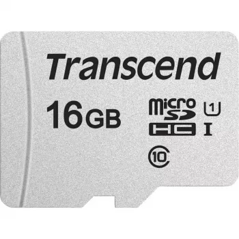 Tarjeta Micro SDHC TRANSCEND 300S 16 GB UHS-I U1 con adaptador