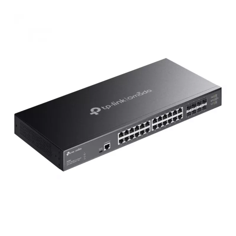Switch gestionado TP-Link Omada 24 puertos 10GBASE-T L2+ con 8 ranuras 10GE SFP+