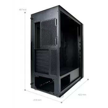 Caja de PC LC-Power LC-8000B-ON Midi Tower Negro