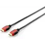 Cable HDMI 2.0 Equip, Dual Color, 2m, 28AWG, 2 m, HDMI Type A (estándar), HDMI Type A (estándar), 3D, 10,2 Gbit/s, negro, rojo