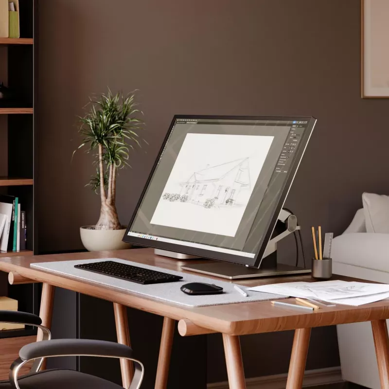 Monitor táctil ALOGIC Clarity Max Touch 32C4KPDWT, 32 pulgadas, 3840x2160 4K UHD, 65 W Power Delivery, cámara web de 8 MP, hub USB, negro/plateado