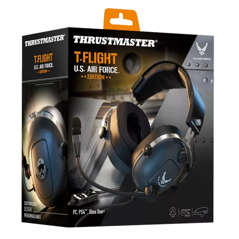 Thrustmaster T.Flight U.S. Air Force Edition auriculares gaming con cable, negro
