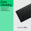 HP 125 Teclado con cable, formato completo (100%), con cable, USB, negro