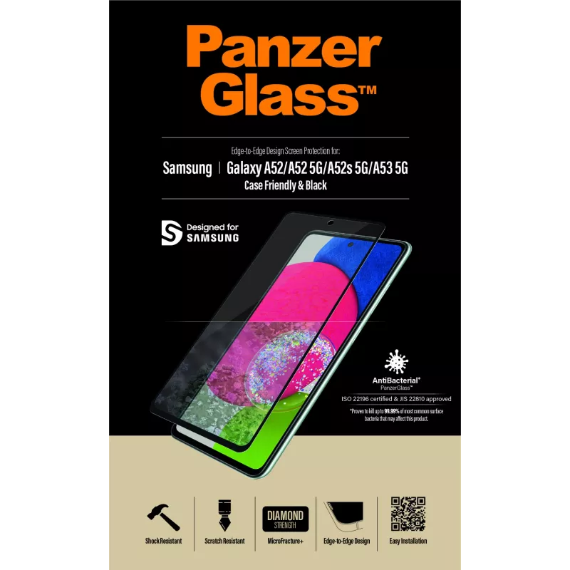 PanzerGlass ® Lámina protectora de pantalla para Samsung Galaxy A52 | A52 5G | A52s 5G | A53 5G