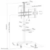Neomounts PLASMA-M1900E Soporte de TV con ruedas 37-70