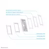 Neomounts WL15-650WH1 Soporte de pared para tablet 9,7–11 inch – con cerradura