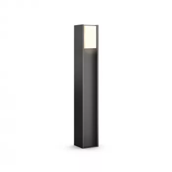 Philips Hue White Turaco aplique de exterior 1647493P0, baliza inteligente, Bluetooth/Zigbee, antracita, LED, aluminio, E27
