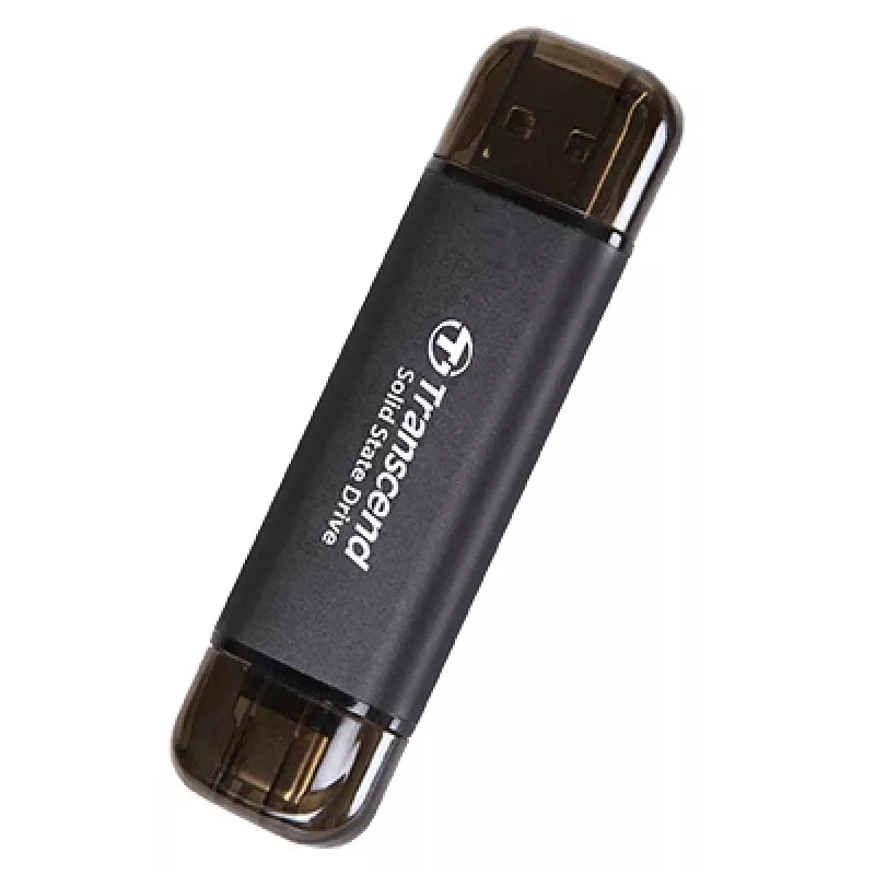 TRANSCEND Esd310c – SSD portátil de 512 GB – USB Type-A / USB Type-C