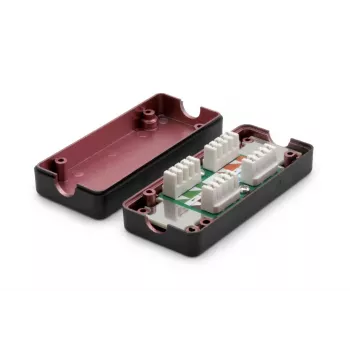 DIGITUS caja de conexión CAT 7, 600 MHz hilos LSA para AWG 22-26, apantallada diseño compacto, 26x35x80 mm