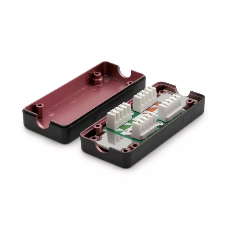 DIGITUS caja de conexión CAT 7, 600 MHz hilos LSA para AWG 22-26, apantallada diseño compacto, 26x35x80 mm