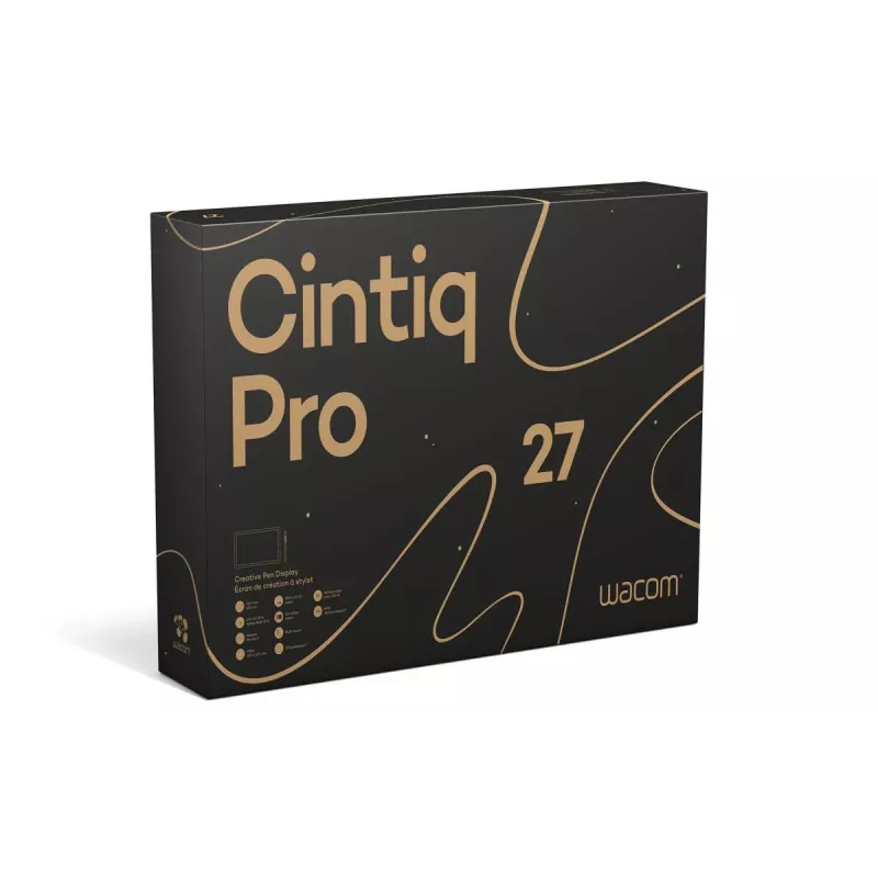 Wacom Cintiq Pro 27 DTH271K0B tableta gráfica con pantalla, 59,6 x 33,5 cm, Multi-Touch, HDMI, sin soporte