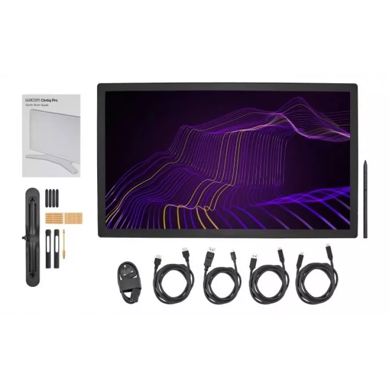 Wacom Cintiq Pro 27 DTH271K0B tableta gráfica con pantalla, 59,6 x 33,5 cm, Multi-Touch, HDMI, sin soporte