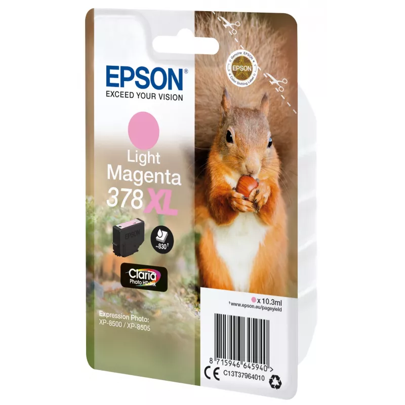 Epson Squirrel pack individual magenta claro 378XL tinta Claria Photo HD