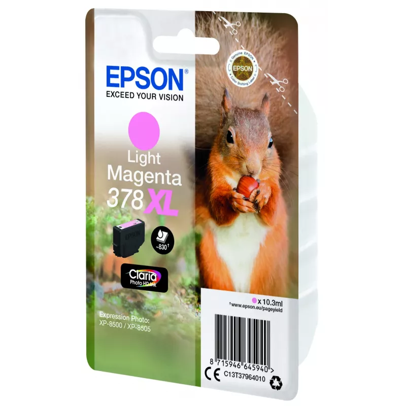 Epson Squirrel pack individual magenta claro 378XL tinta Claria Photo HD