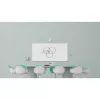 Logitech Scribe 960-001332 cámara para pizarras, Full HD 1080p, 15 fps, USB, Bluetooth, blanco roto