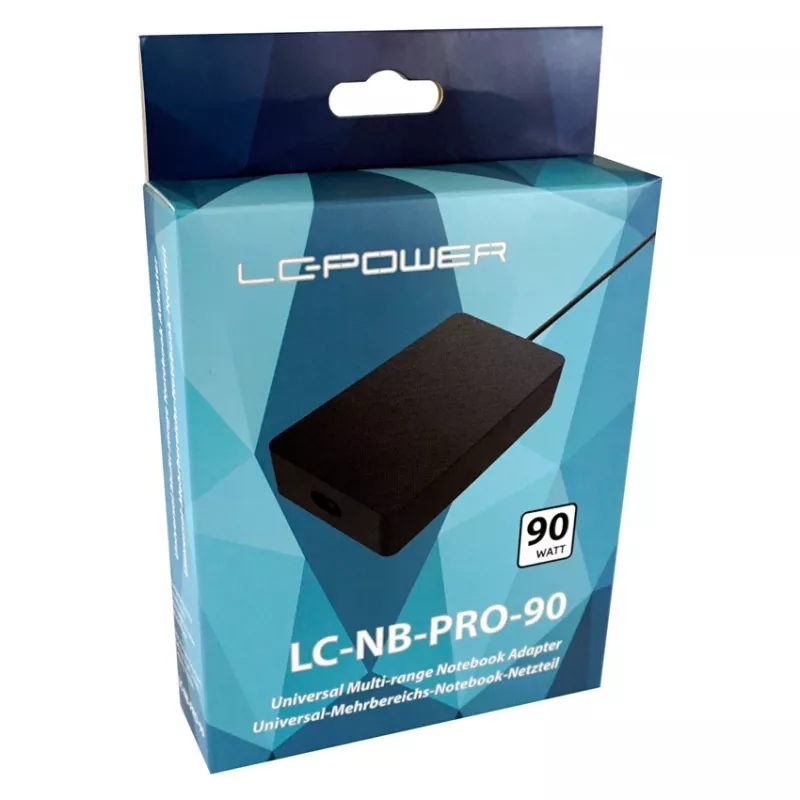 LC-POWER fuente de alimentación universal para portátiles, 90W - LC-NB-PRO-90