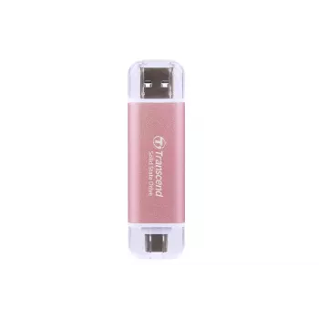 TRANSCEND Esd310p – SSD portátil de 1 TB – USB Type-A / USB Type-C – Rosa