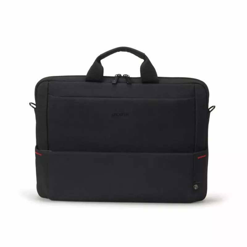 DICOTA Eco funda delgada Case Plus Base – funda para portátil 13-15,6 pulgadas - Negro / 300d RPET poliéster