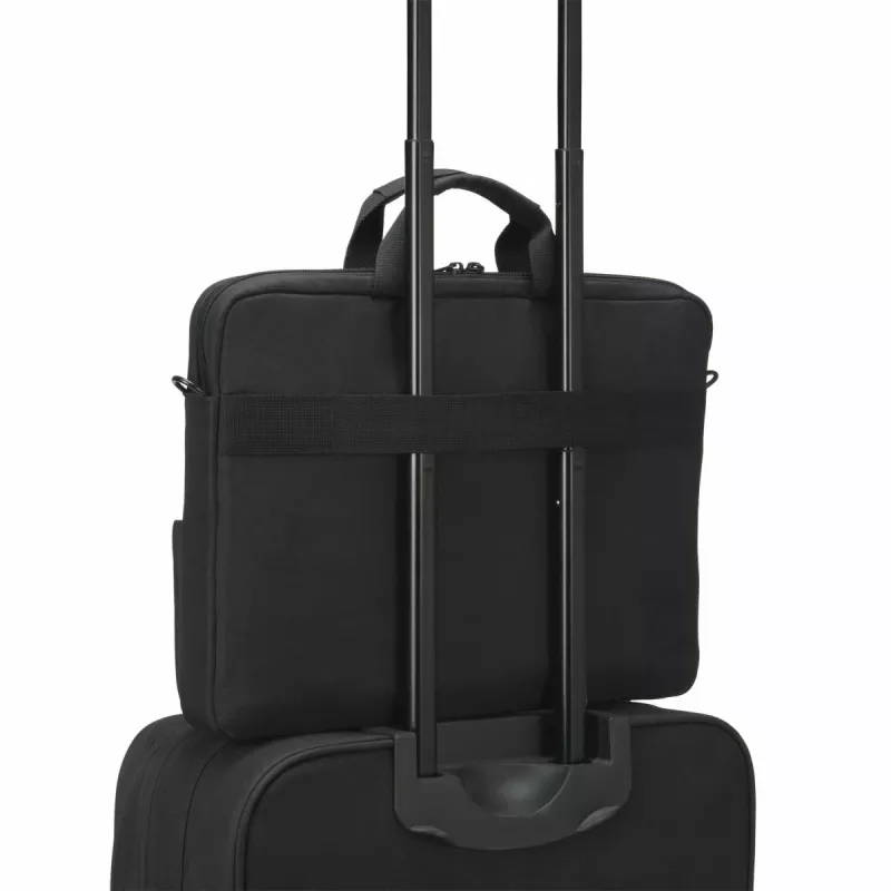 DICOTA Eco funda delgada Case Plus Base – funda para portátil 13-15,6 pulgadas - Negro / 300d RPET poliéster