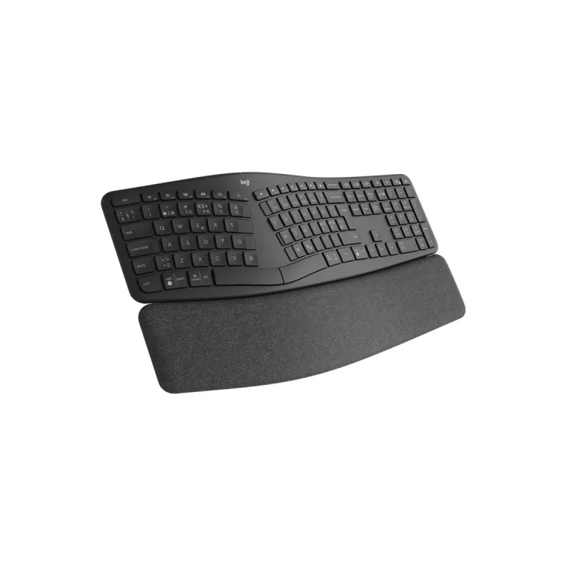LOGITECH Ergo K860 – teclado inalámbrico dividido, grafito, AZERTY, francés