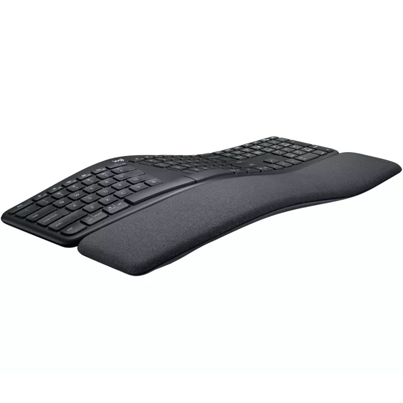 LOGITECH Ergo K860 – teclado inalámbrico dividido, grafito, AZERTY, francés