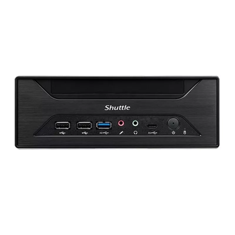 Shuttle XPC slim Barebone XH610 - S1700, Intel H610, 1xDP, 1xHDMI, 1x VGA, 2x COM (RS232), 2x LAN (2,5G y 1G), 1x slim 5,25