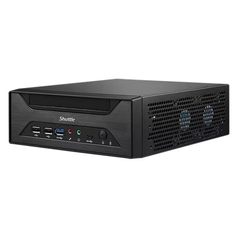 Shuttle XPC slim Barebone XH610 - S1700, Intel H610, 1xDP, 1xHDMI, 1x VGA, 2x COM (RS232), 2x LAN (2,5G y 1G), 1x slim 5,25