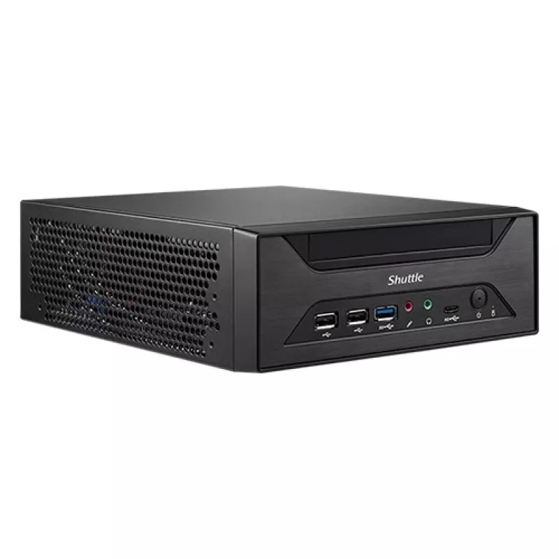 Shuttle XPC slim Barebone XH610 - S1700, Intel H610, 1xDP, 1xHDMI, 1x VGA, 2x COM (RS232), 2x LAN (2,5G y 1G), 1x slim 5,25
