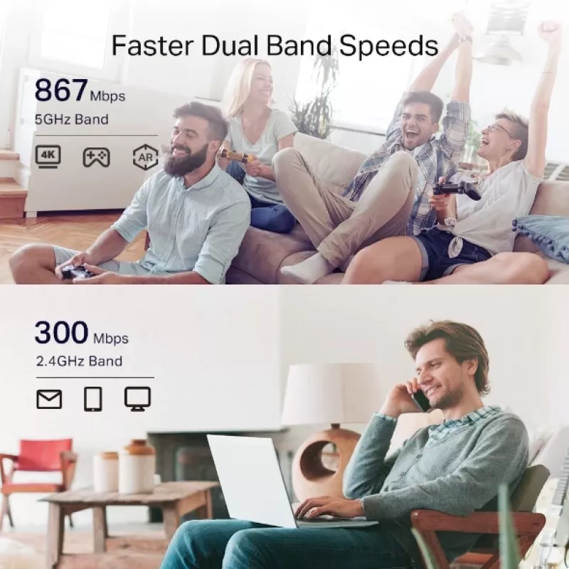TP-Link RE335 Repetidor de red 867 Mbit/s blanco