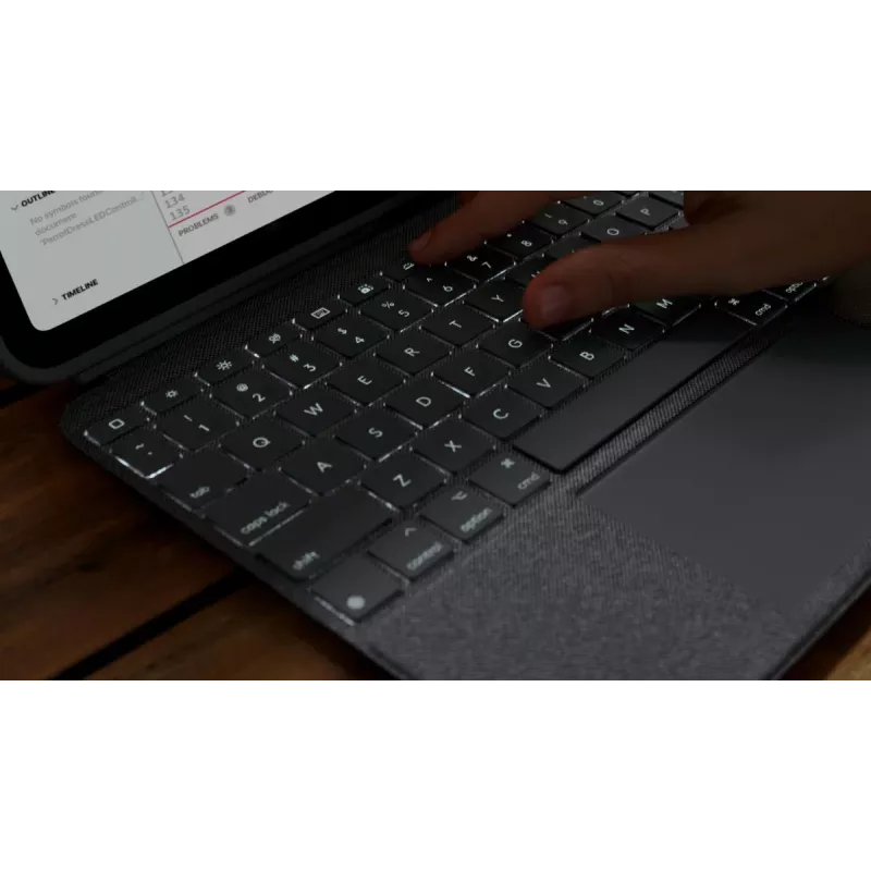 LOGITECH Combo Touch para iPad (10.ª generación) - Oxford Gris - Qwerty UK