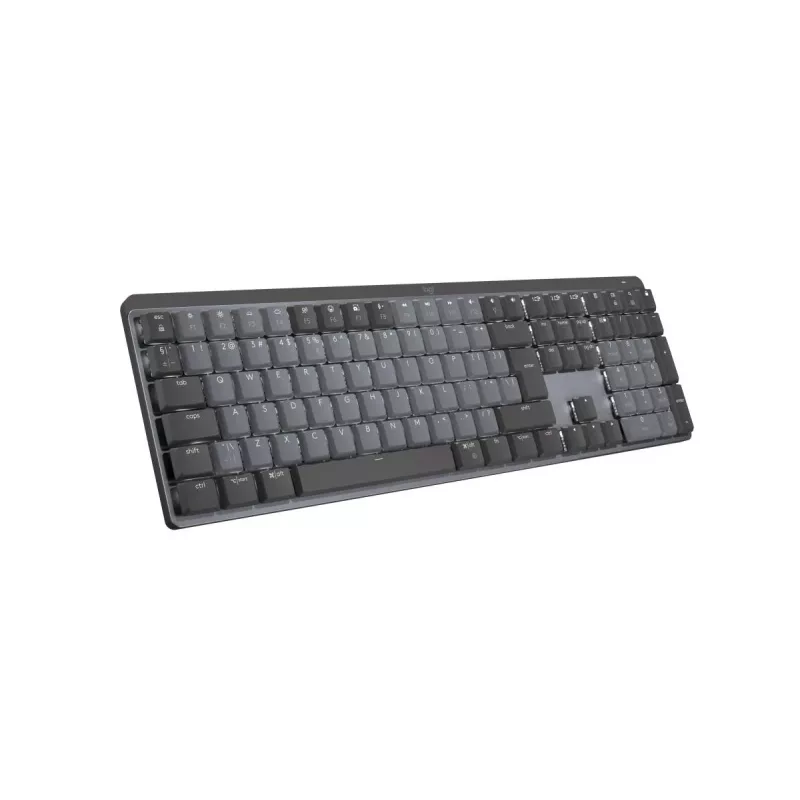 LOGITECH MX Mechanical Teclado inalámbrico retroiluminado de rendimiento – Graphite, US International, QWERTY, táctil, silencioso