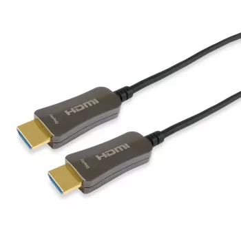 Equip Cable óptico activo HDMI 2.0, M/M, 30m, 30 m, HDMI Type-A (estándar), HDMI Type-A (estándar), 3D, 18 Gbit/s, negro