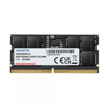 SO-DIMM 16 GB DDR5-5600, memoria RAM negra, AD5S560016G-S, Premier Tray