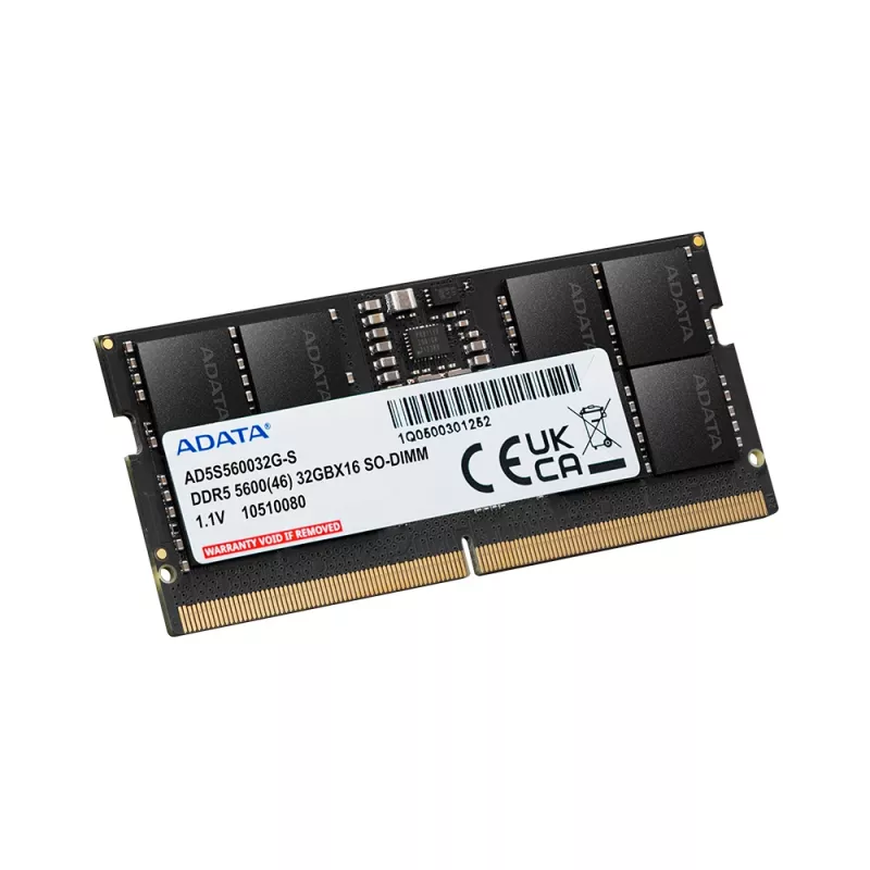 SO-DIMM 16 GB DDR5-5600, memoria RAM negra, AD5S560016G-S, Premier Tray