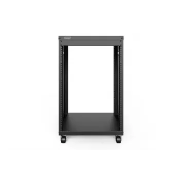 DIGITUS Rack AVS 16U 780x507x460 mm roscas rodillos negro