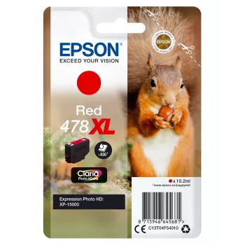 Epson Squirrel pack individual rojo 478XL Claria Photo HD tinta