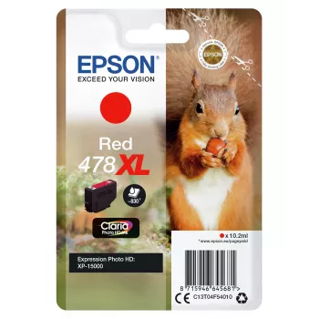 Epson Squirrel pack individual rojo 478XL Claria Photo HD tinta