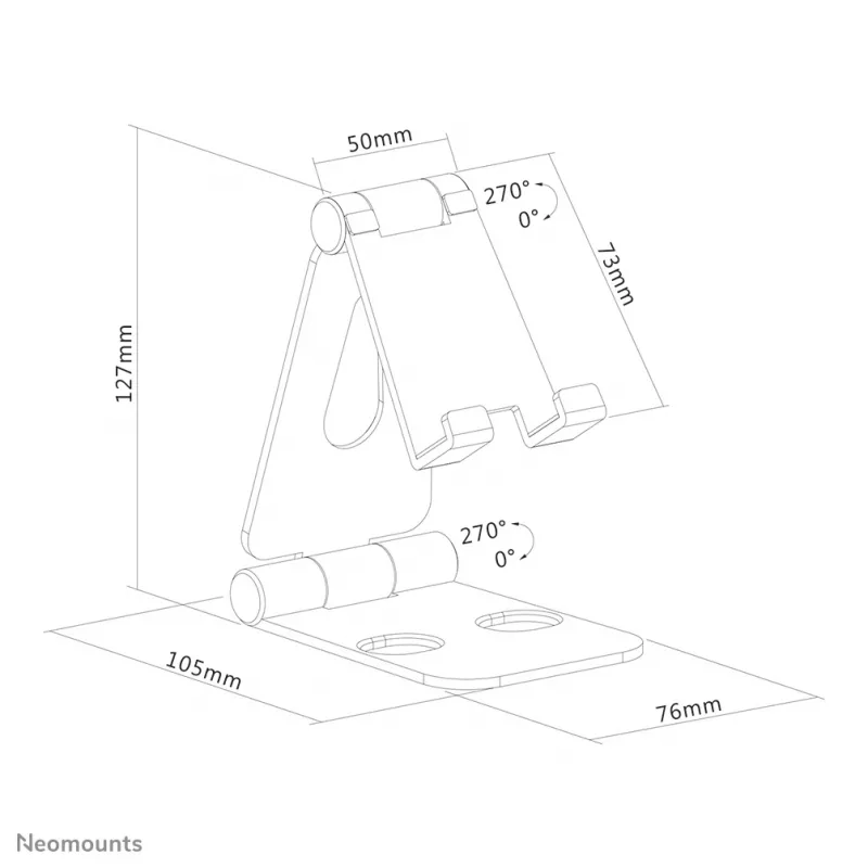 Neomounts DS10-160SL1 Soporte para móvil hasta 7