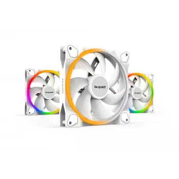 be quiet! Light Wings White | 140mm PWM pack de tres ventiladores para carcasa 14 cm 3 unidades